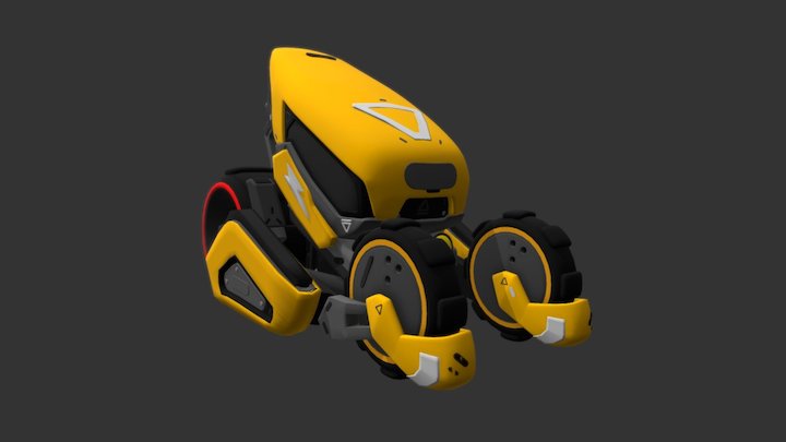 TINY QUADRICYCLE 3D Model