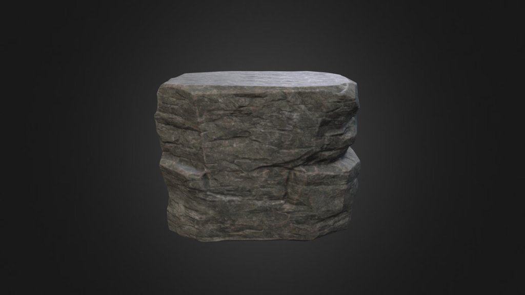 Rock Cliff B - 3D Model By Demesnegame [4a456e9] - Sketchfab