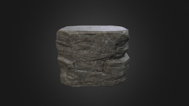 Rock Cliff B 3D Model