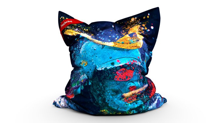 Jumbo Bag - Velvet "Bushido" by Julien Soone® 3D Model