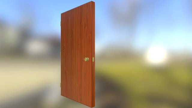 Wooden Door 3D Model
