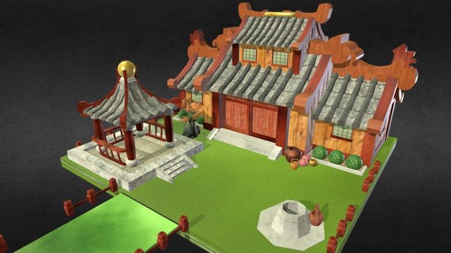 Chinese_Yard 3D Model