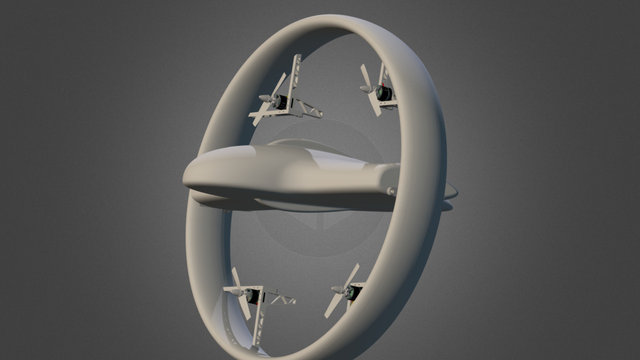Pizzadrone 3D Model