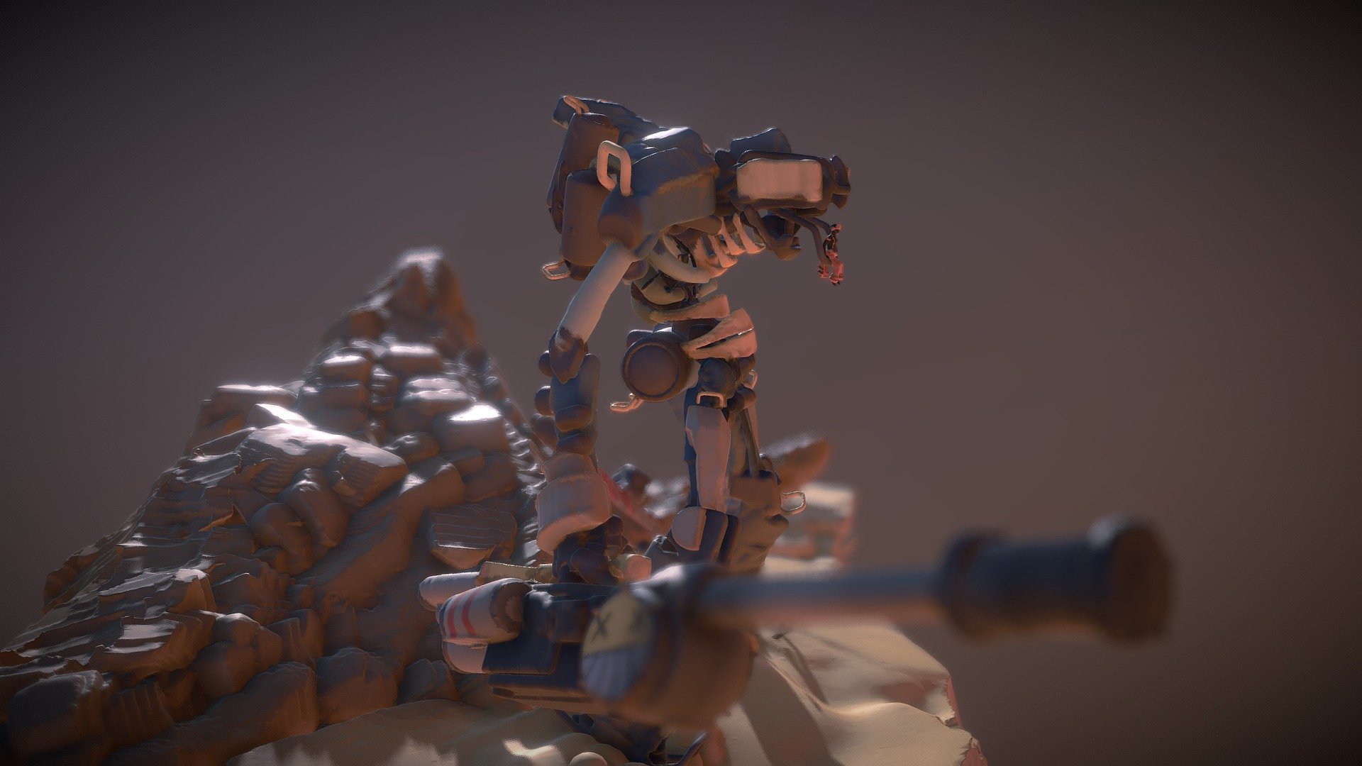 Heavy Gunner - Sand Strider - 3D model by William Domeyer ...