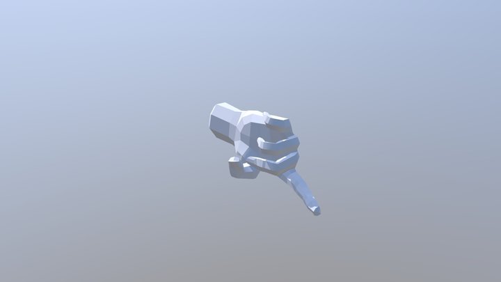 Rigged Lowpoly Hand 3D Model