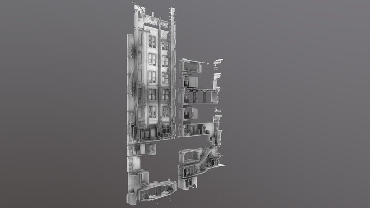 Section through building 3D Model