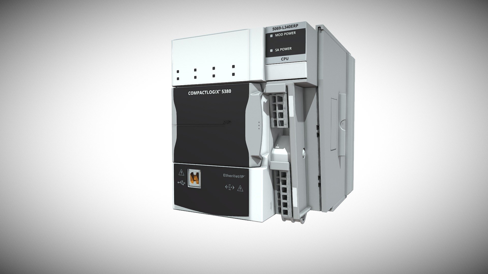 Compactlogix_5380_process_controller 3D model by Rockwell Automation