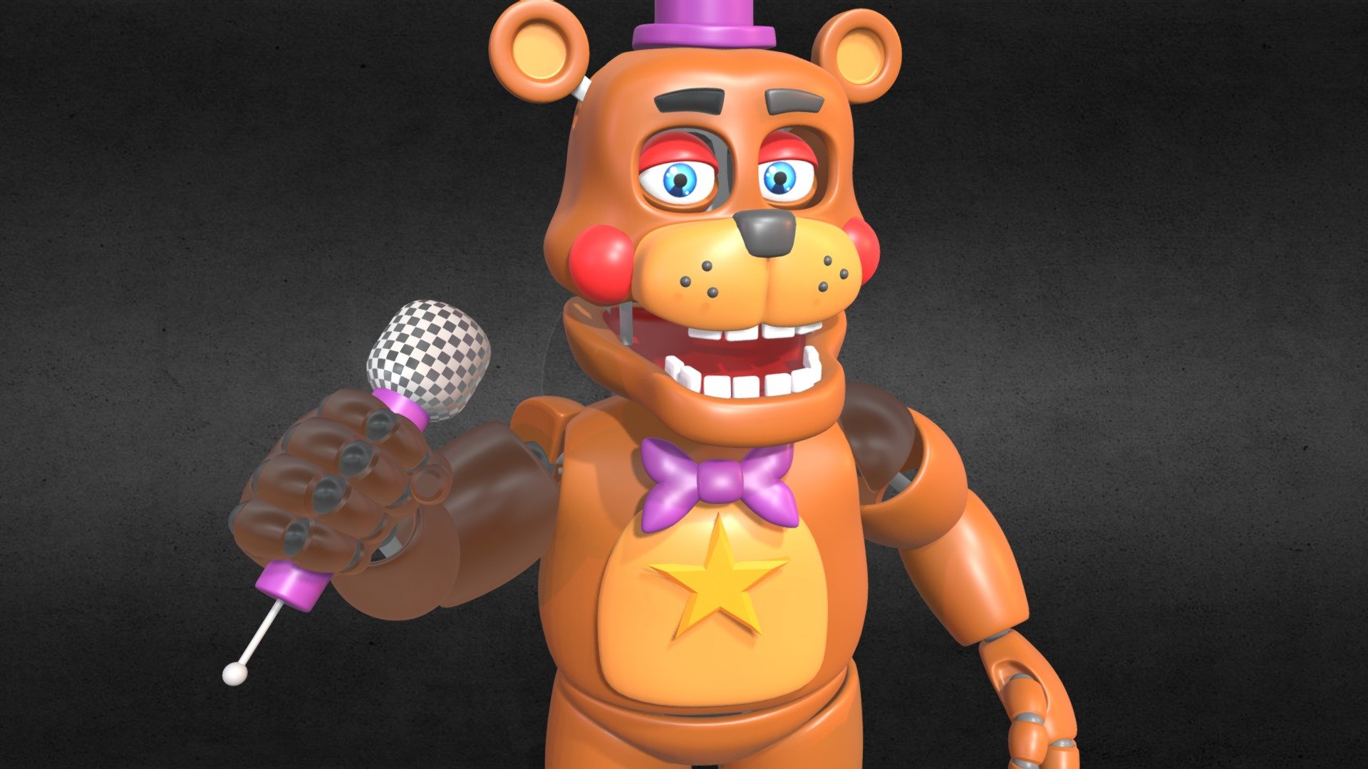 Rockstar Freddy - FNAF - Pizzeria Simulator — Sketchfab embed 3D viewer