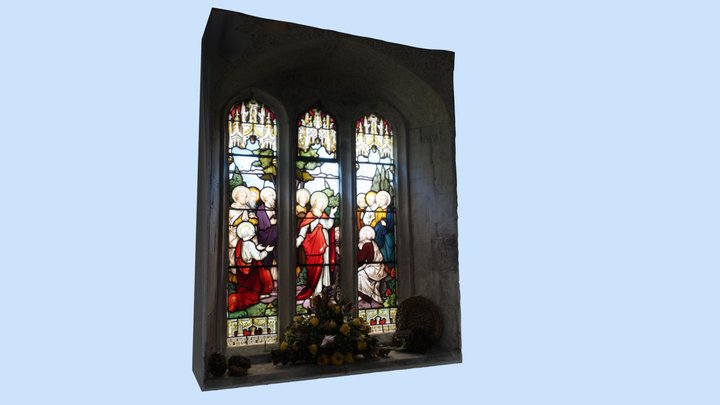 Window in St Peter & St Paul's Church, Flitwick 3D Model
