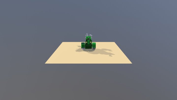 Low Poly Tank_Practice 3D Model