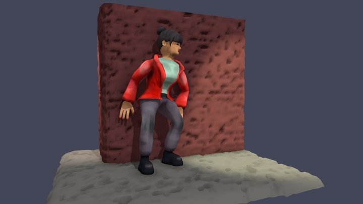 Stop-motion Spy 3D Model