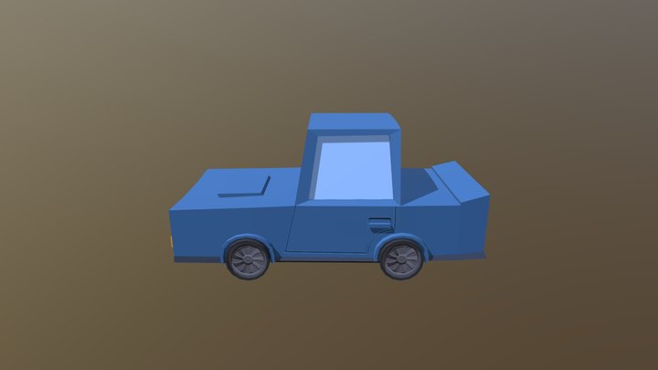 Low-poly car 3D Model