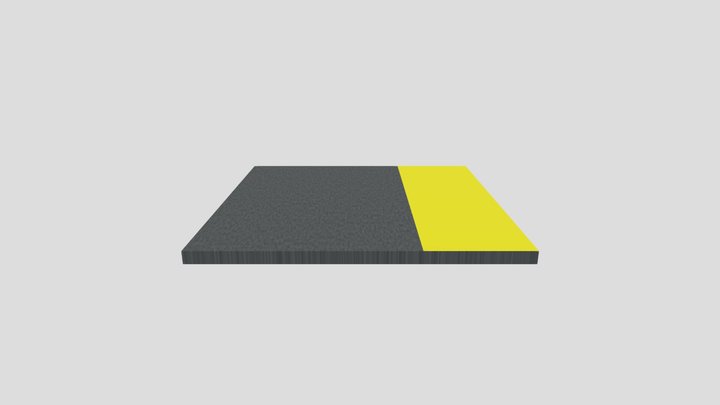 MAG Blacktop Yellow Left Half Meter Straight – Kostenloses 3D-Modell STL