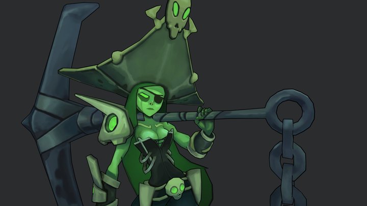 Handpainted Pirate 3D Model