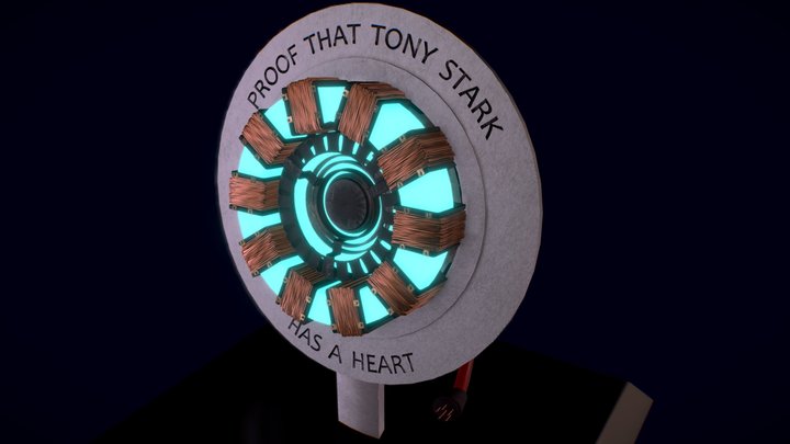 Arc reactor with base 3D Model
