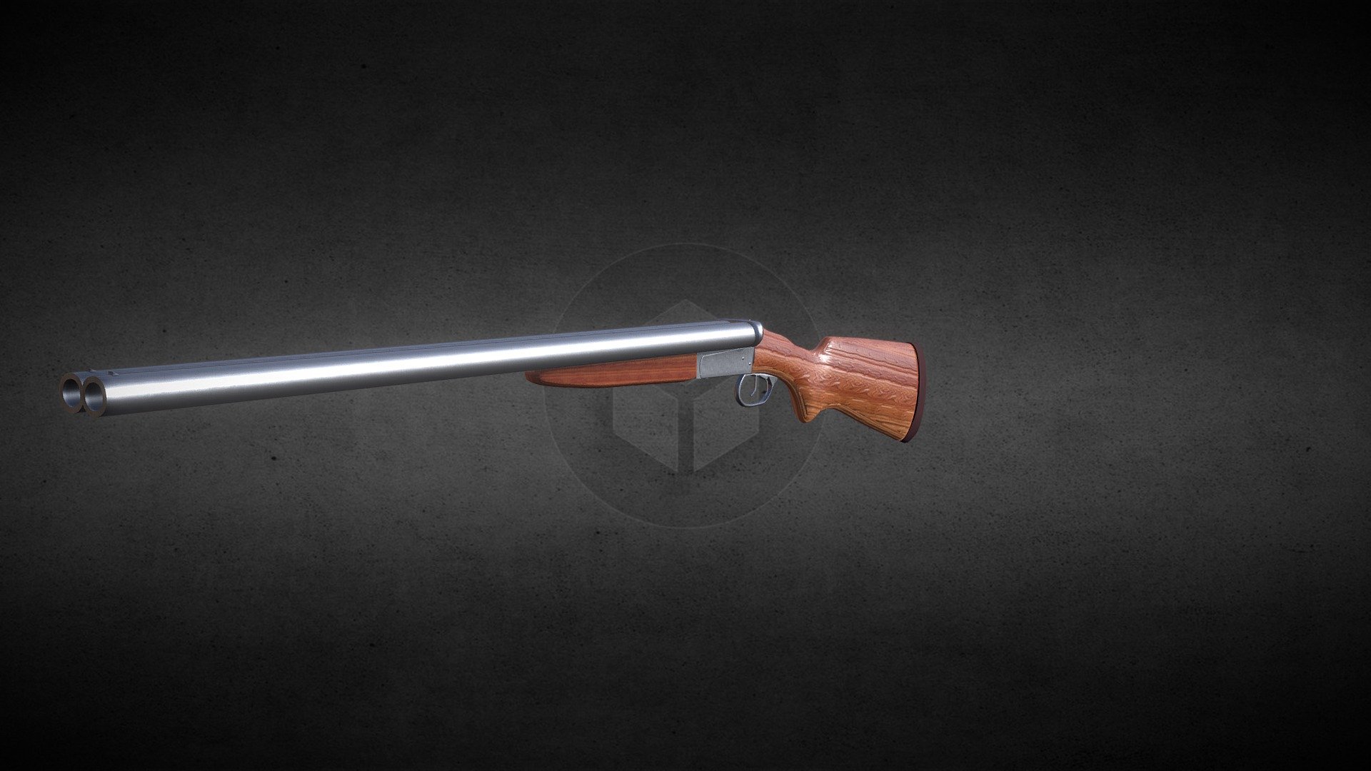 High Poly 2 Barrel Shotgun