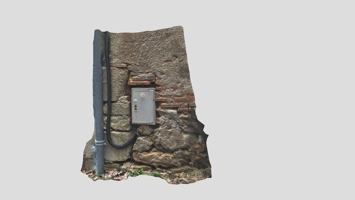 Damaged Wall 3D Model
