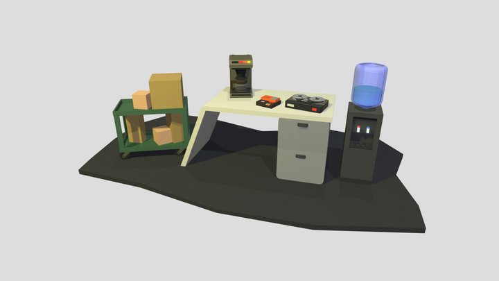 some props from "the low road" game 3D Model