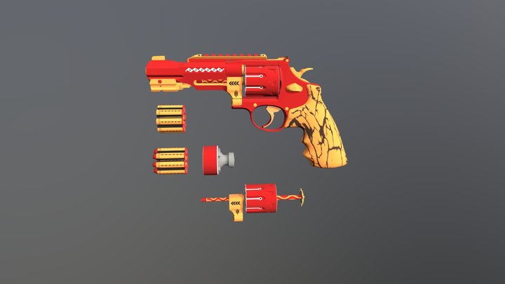 Revolver R8 | Fury 3D Model