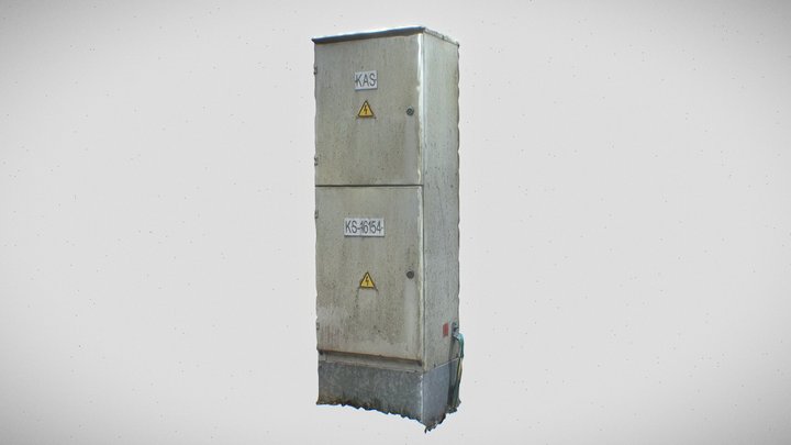 Electric Box photogrammetry 3D Model