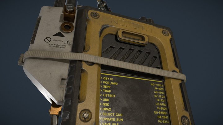 Cyberpunk 2077 Radio fan art 3D Model