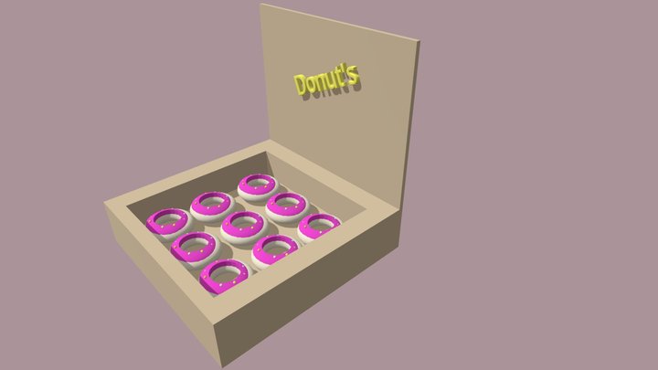 Seconda prova: Donuts 3D Model