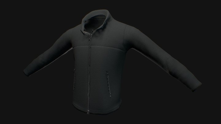 "The North Face" Grey Jacket Model 3D Model