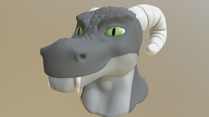 Burg's Head 3D Model