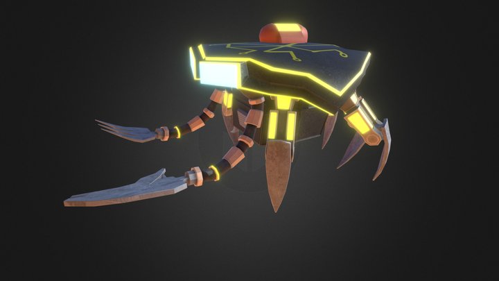 Mech Crab Animation 3D Model