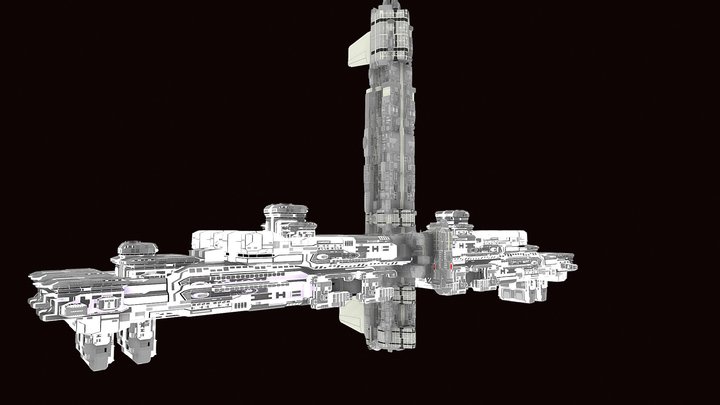 Moon Base 1 3D Model