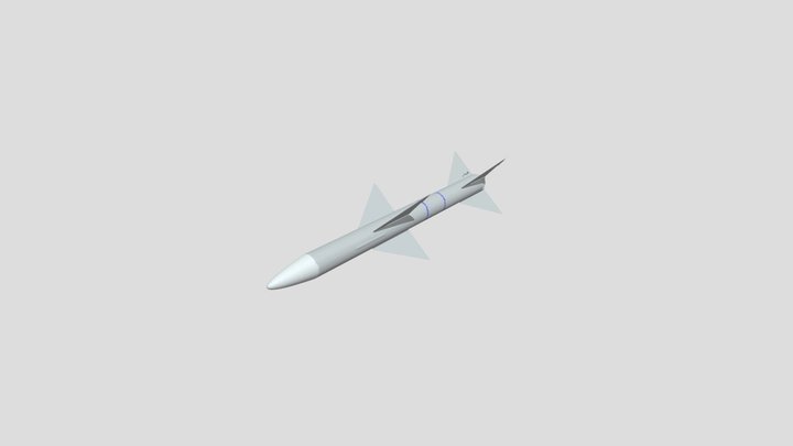 Sky Flash Missle 3D Model