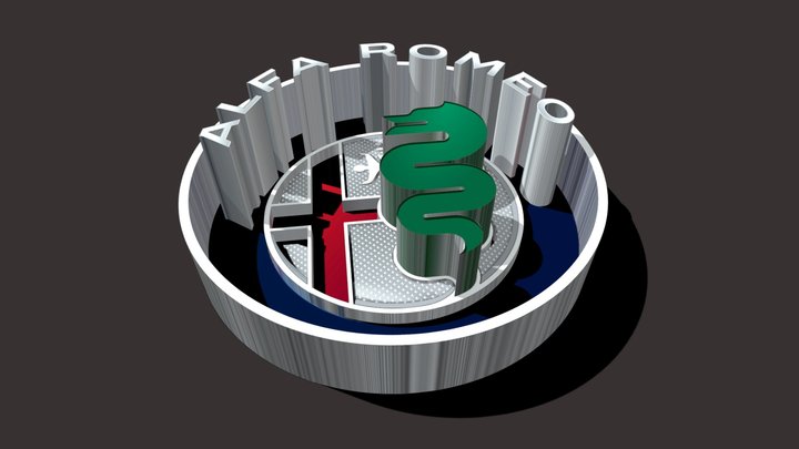 Alfa- Romeo- Logo – Modelo 3D gratuito STL