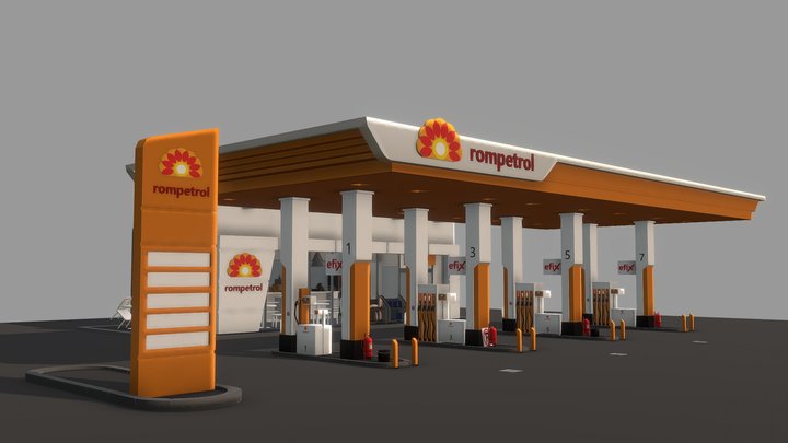 gaz station 3D Model