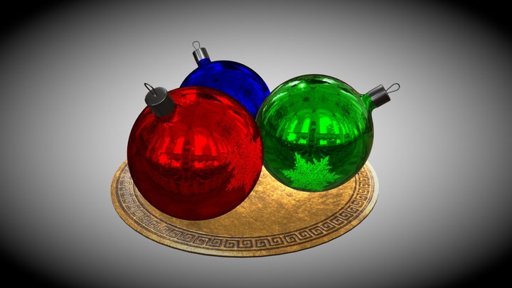 Christmas balls 3D Model