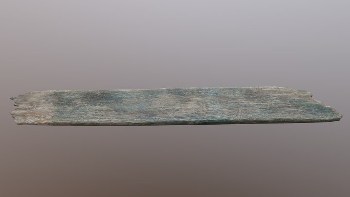Freebie - Game Art: Broken Painted Wooden Plank – Modello 3D gratuito STL