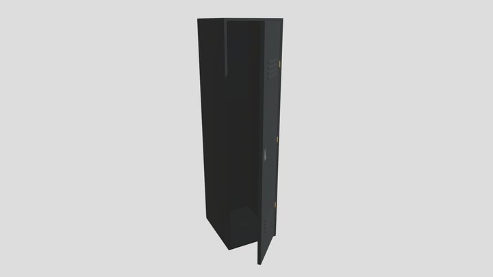 School Storage Locker 3D Model