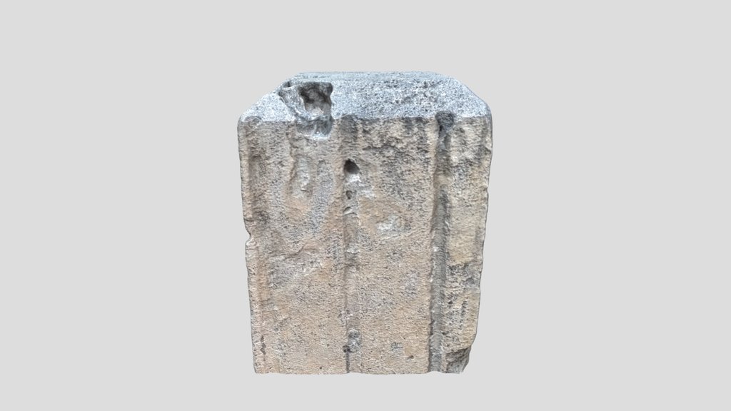 Bollard Concrete Photoscanned 4