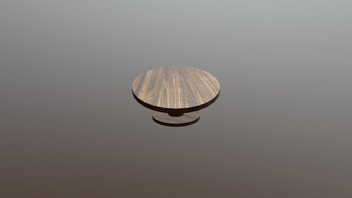 Meja Kayu kamar 3D Model