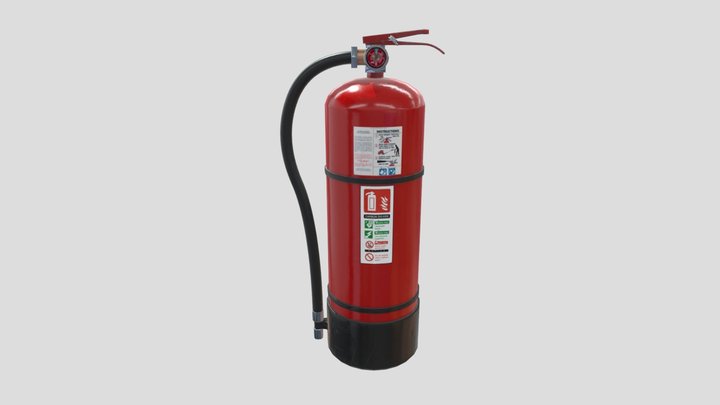 Fire Extinguisher 3D Model
