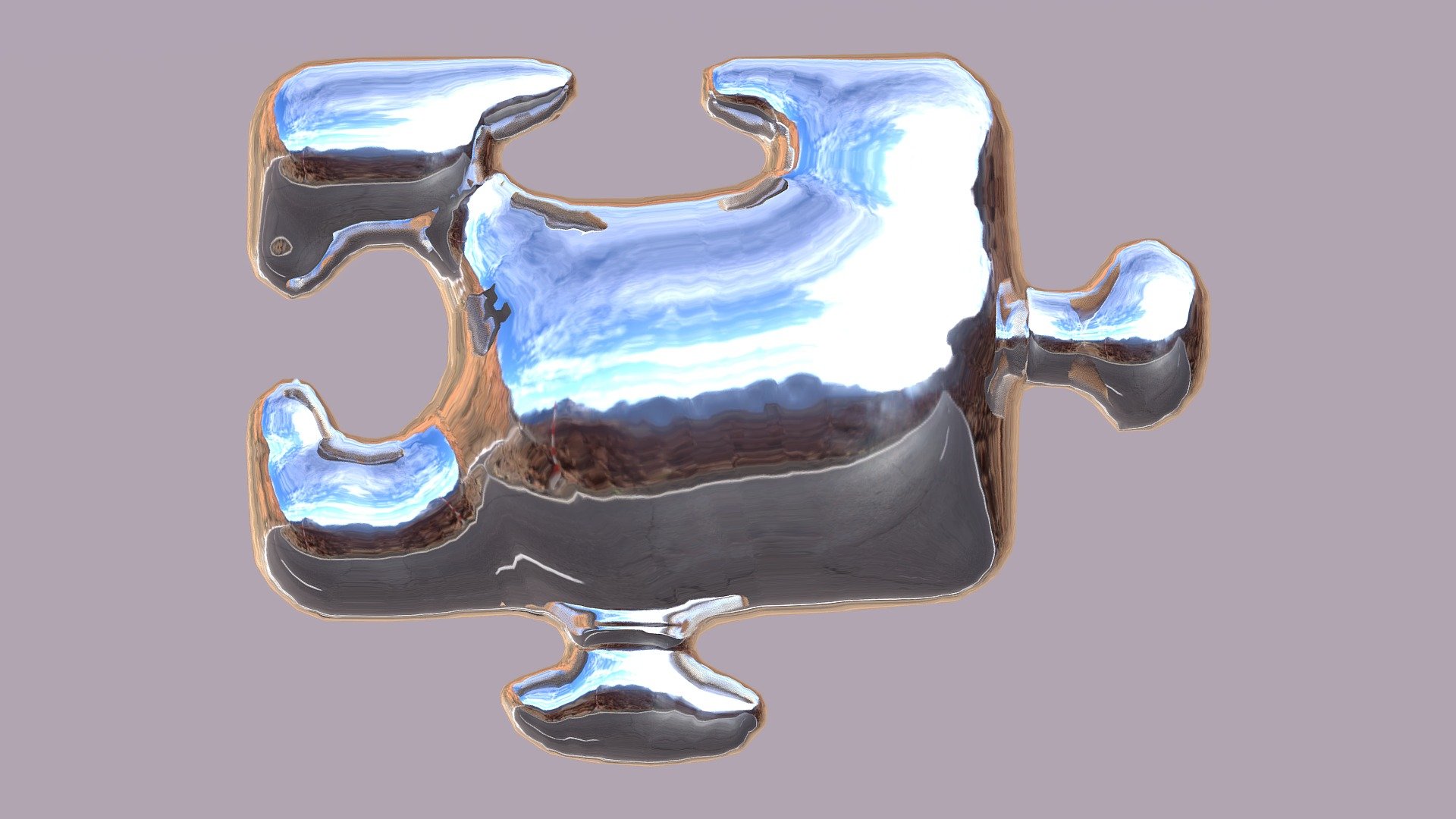 3d version of a puzzle piece