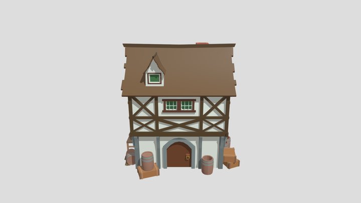 Medieval House 3D Model