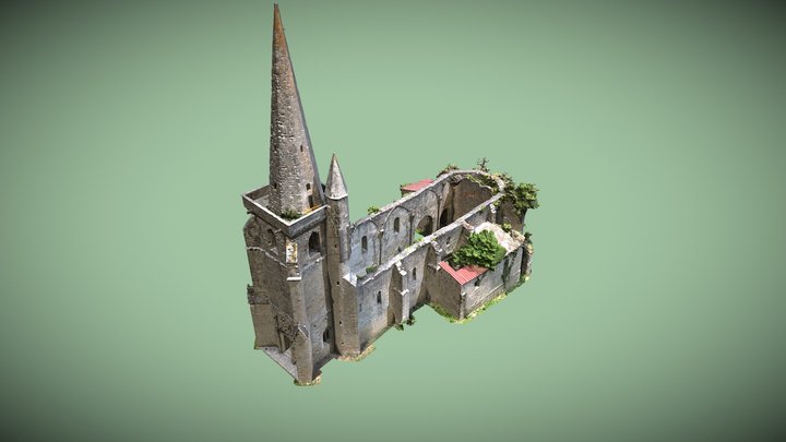 Eglise du château de Buzet (47160) 3D Model