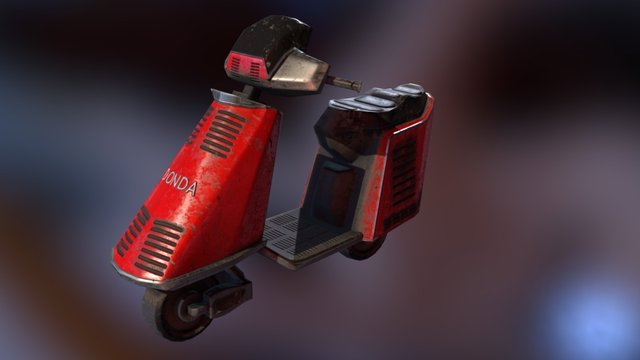 Pitstop Moped 3D Model