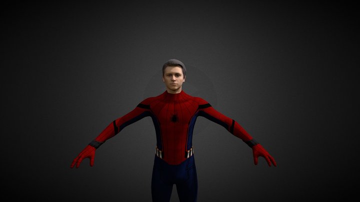 Spider Man - Tom Holland 3D Model