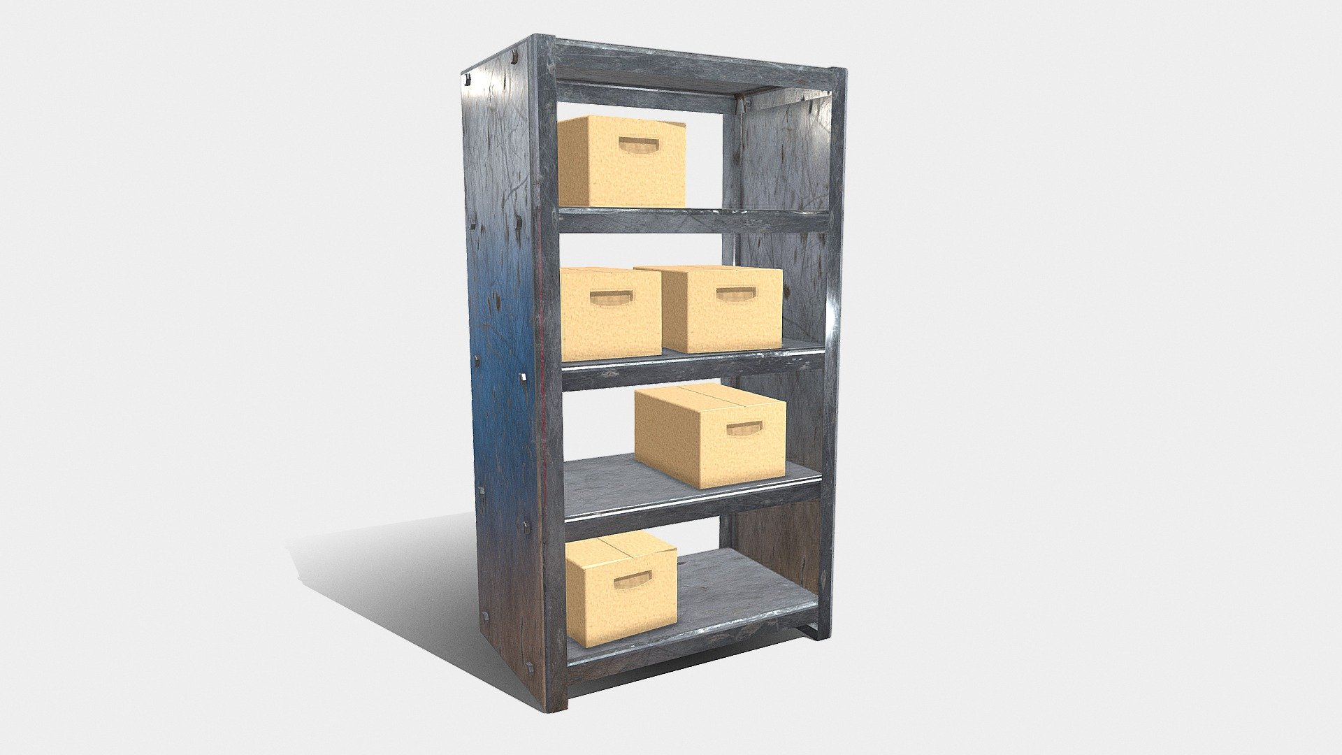 Metal Shelving Unit Download Free 3D Model By Jimbogies 4a669b8