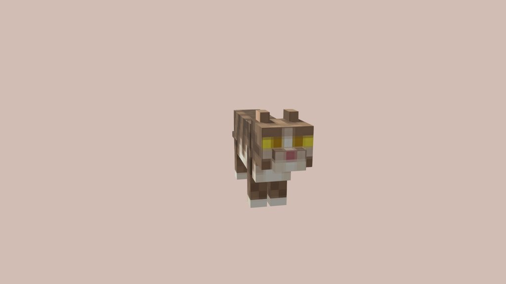 Minecraft tabby cat