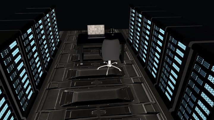 Salle Serveur - Escape Game - IIM 3D Model