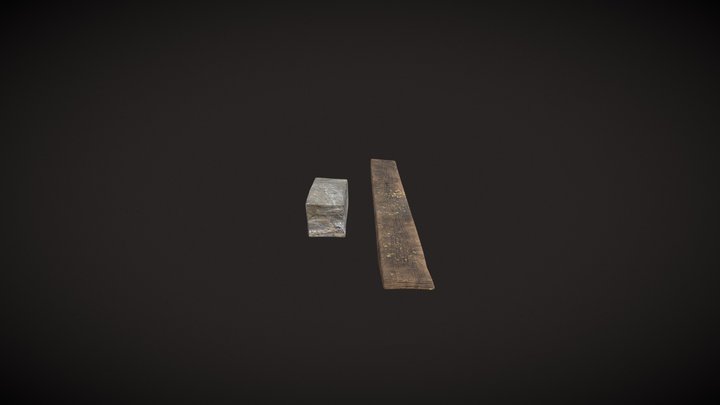 Plank and Stone 3D Model