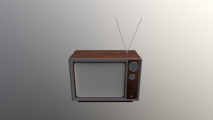 vintage tv 3D Model
