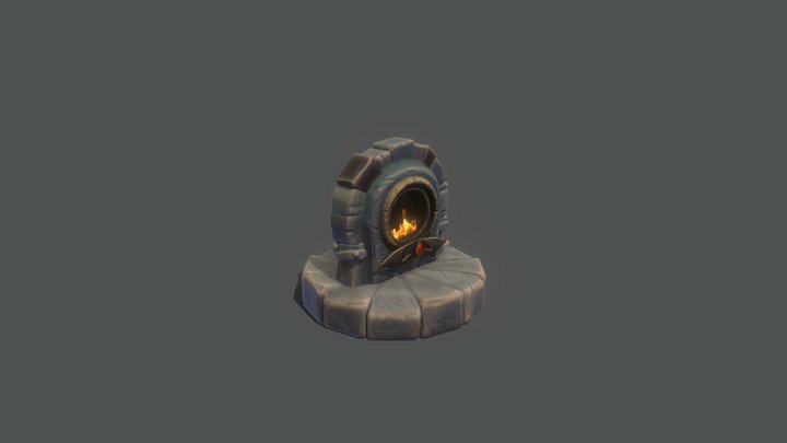 The Magic Fireplace 3D Model
